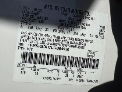 2020 Ford Explorer XLT 4WD