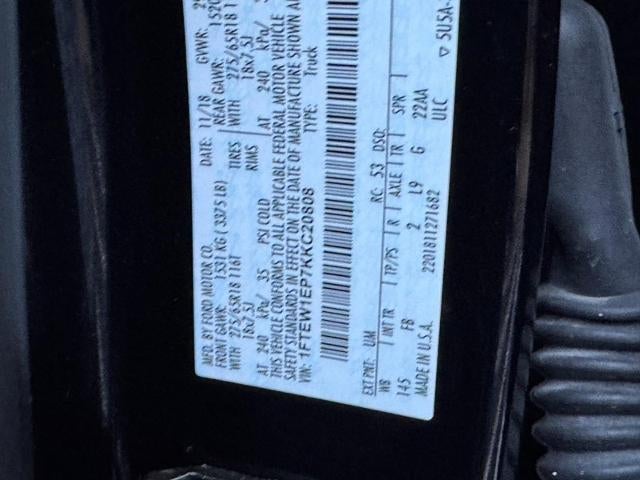 2019 Ford F-150 XLT 4WD SuperCrew 5.Box