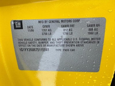 2007 Chevrolet Corvette 2dr Cpe