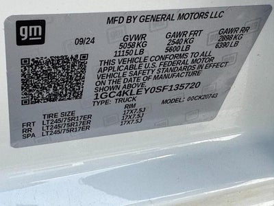 2025 Chevrolet Silverado 2500 HD 4WD Crew Cab Work Truck