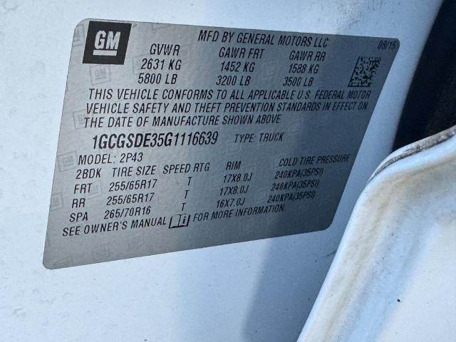 2016 Chevrolet Colorado 2WD Crew Cab 128.Z71