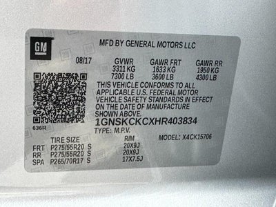 2017 Chevrolet Tahoe 4WD 4dr Premier