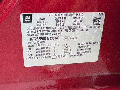 2017 GMC Sierra 2500 HD 4WD Double Cab 144.SLE