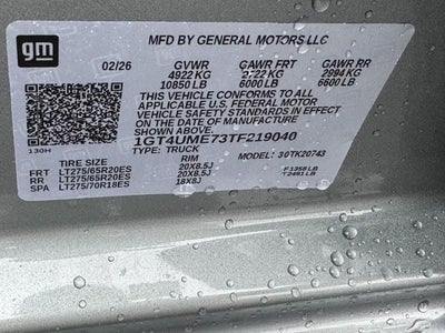 2026 GMC Sierra 2500 HD 4WD Crew Cab SLE