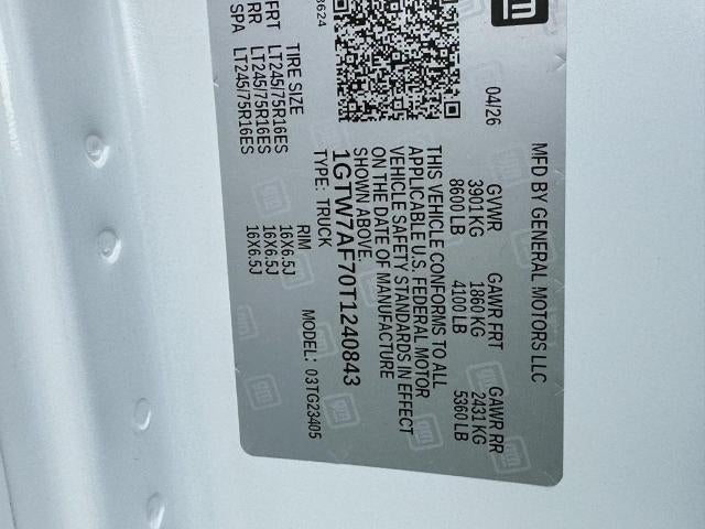 2026 GMC Savana Cargo RWD 2500 135"