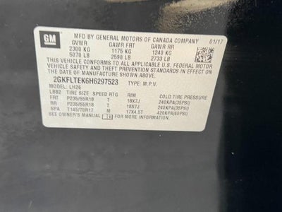 2017 GMC Terrain AWD 4dr SLE w/SLE-2