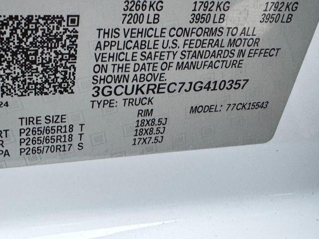 2018 Chevrolet Silverado 1500 4WD Crew Cab 143.LT w/2LT