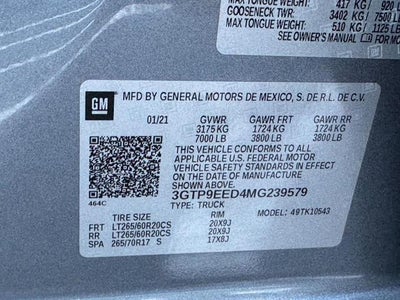 2021 GMC Sierra 1500 4WD Crew Cab AT4