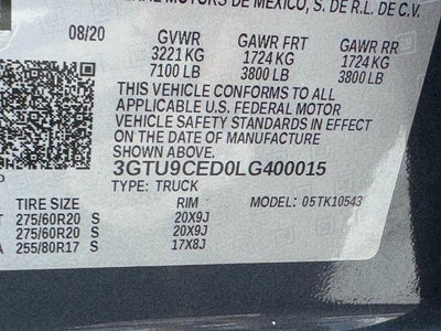 2020 GMC Sierra 1500 4WD Crew Cab Elevation