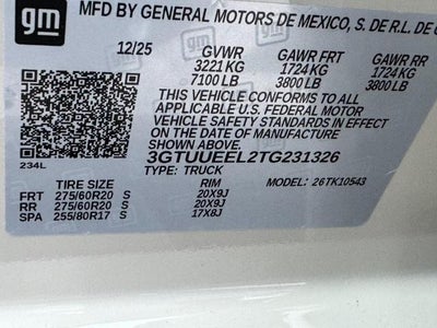 2026 GMC Sierra 1500 4WD Crew Cab AT4