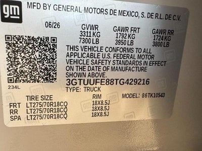 2026 GMC Sierra 1500 4WD Crew Cab AT4X