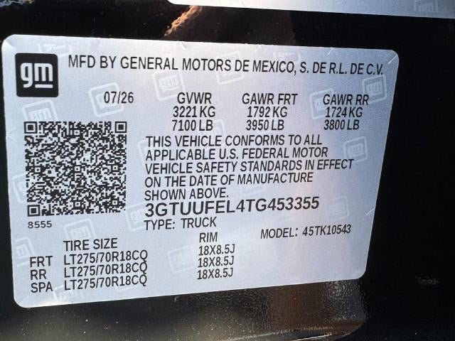 2026 GMC Sierra 1500 4WD Crew Cab AT4X