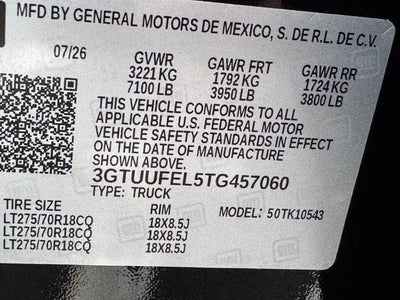 2026 GMC Sierra 1500 4WD Crew Cab AT4X