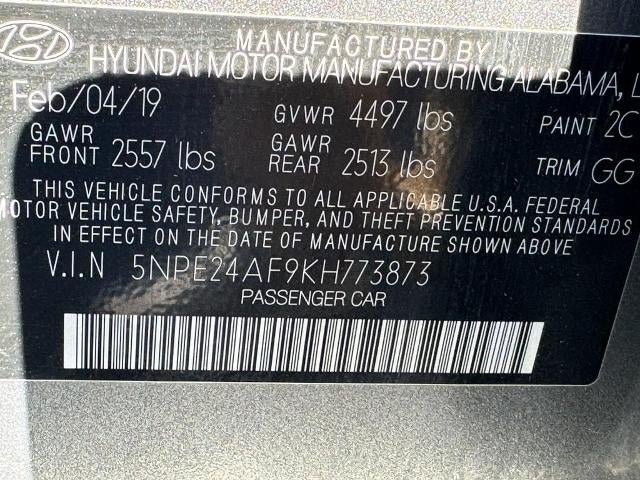 2019 Hyundai Sonata SE 2.4L