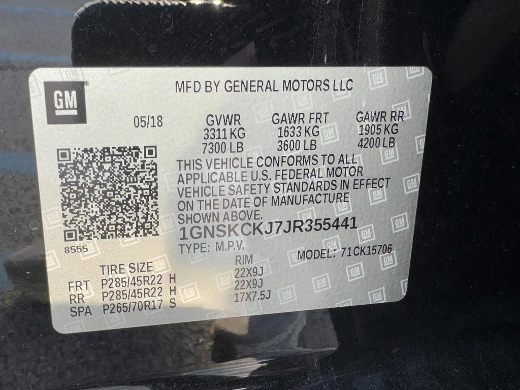 2018 Chevrolet Tahoe Premier