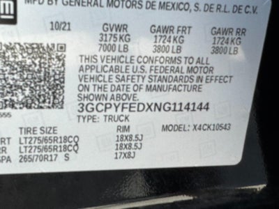 2022 Chevrolet Silverado 1500 LTD LT Trail Boss