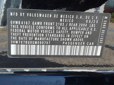 2025 Volkswagen Jetta 1.5T SE