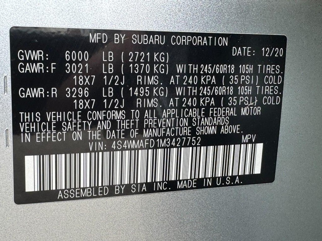 2021 Subaru Ascent Premium