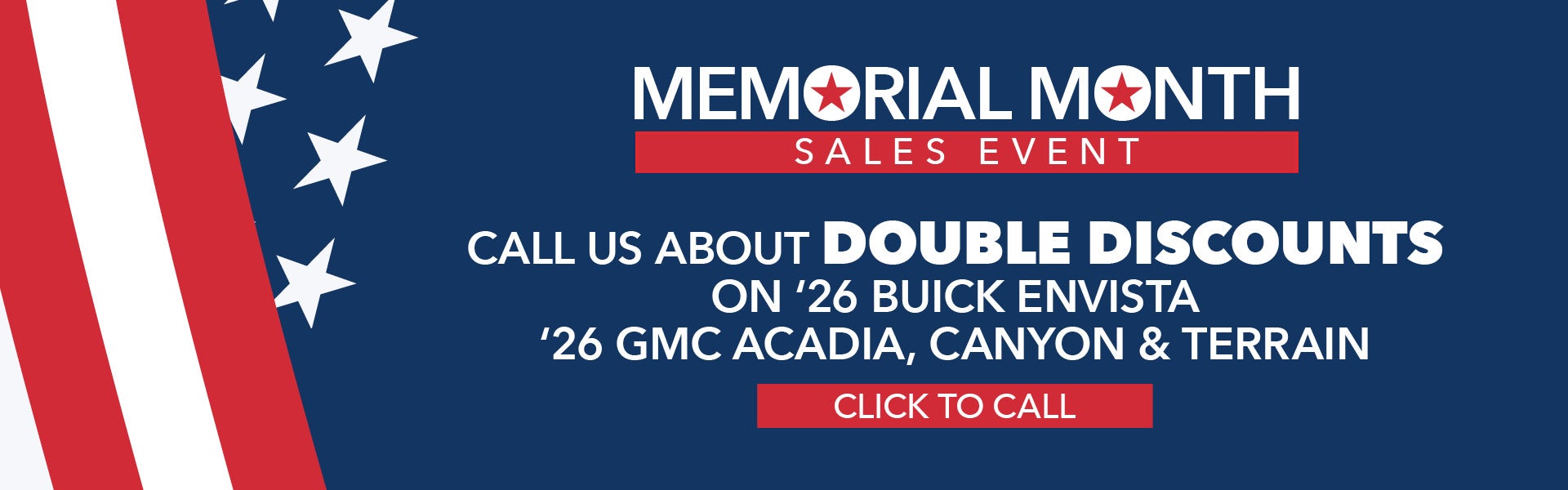 Memorial Month sales event