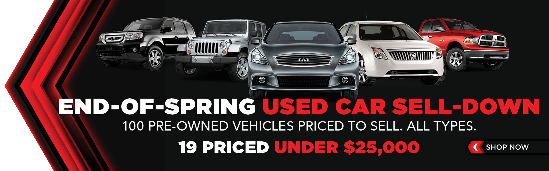 End of Spring Used Car Sell-Down